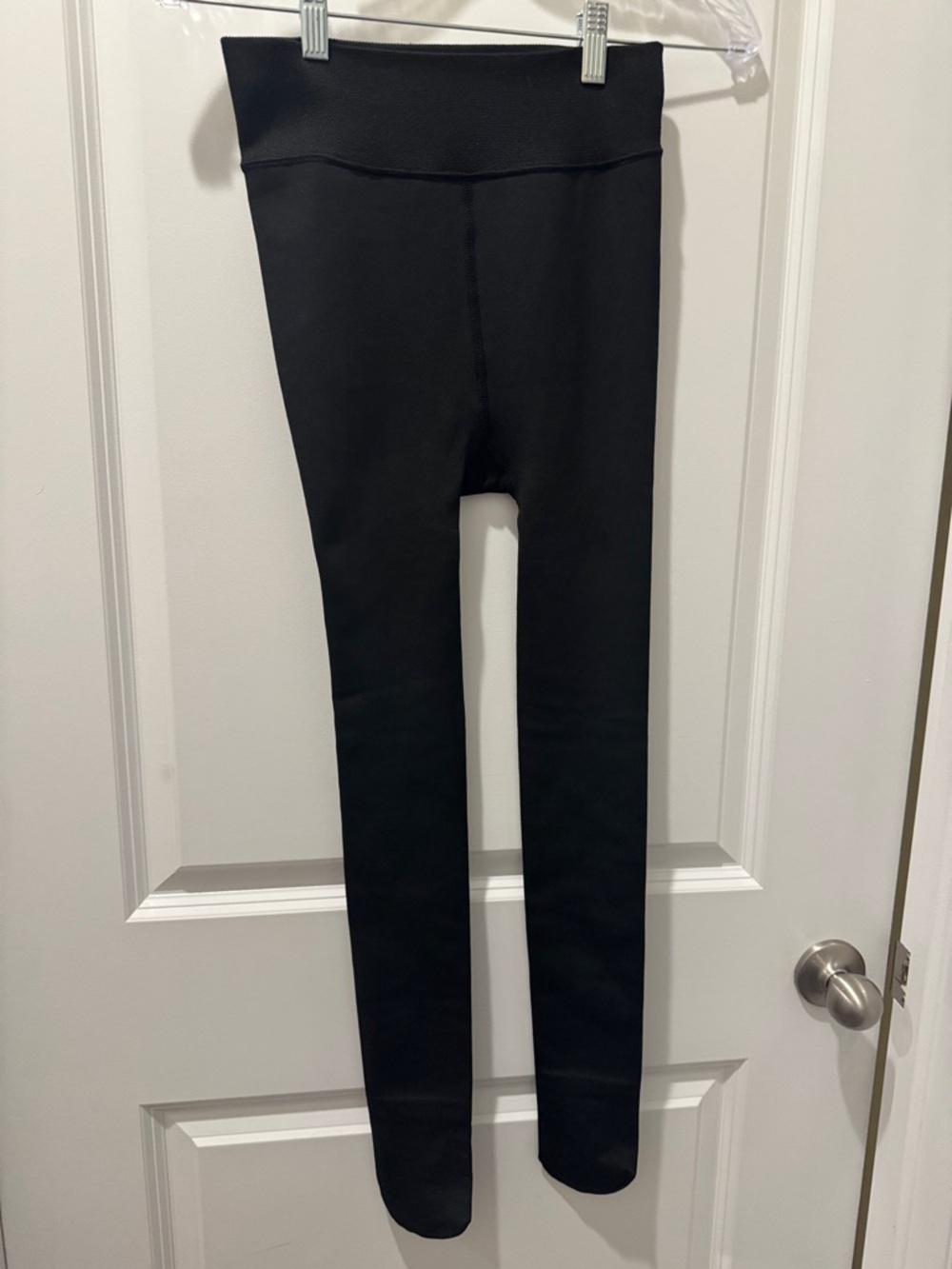 Black High-Waist Footed Tights - Sleek Everyday Legwear